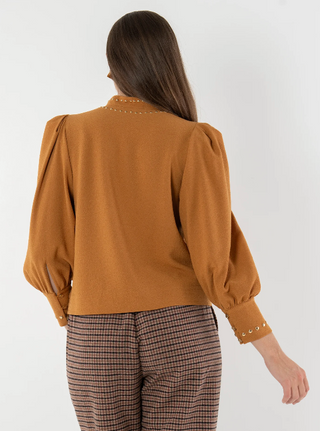 Hampton Top Brown Sugar Suede Emily McCarthy