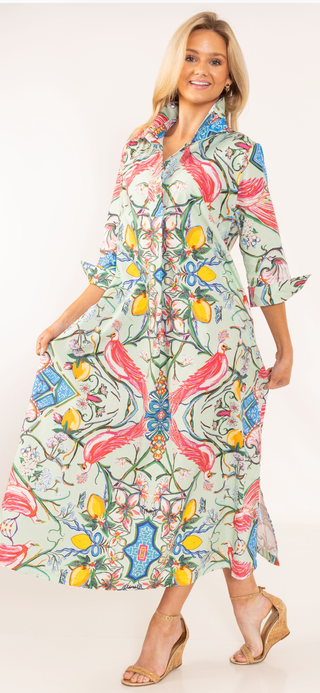 Shirt Dress Long Mint Chinois House of MBR