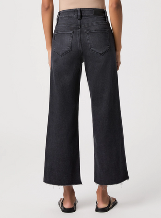 Anessa w/ Twisted Outseam Panel Ink Black Paige