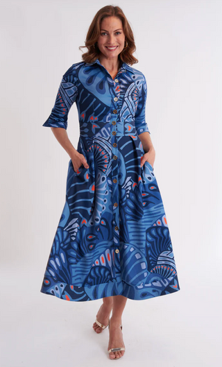 Monaco Dress Paddle Ocean Fog CK Bradley