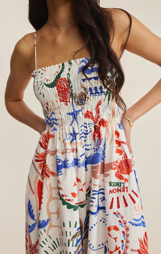 Cornelia Getaway Midi Dress Multi
