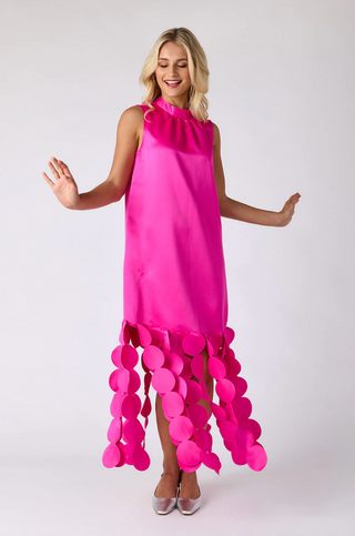 Ponce Party Dress Mollie Pink Crosby