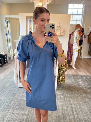 Tabitha Dress French Blue Sofia