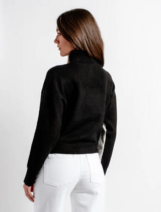 Berkman Turtleneck Heather/ Black