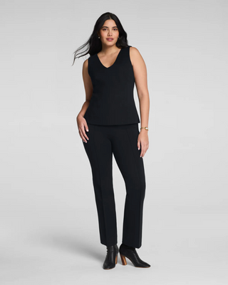 PO Ponte Kick Flare Pintuck Pant Black Spanx