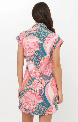 Shirt Dress Mini Nautilus Navy Oliphant