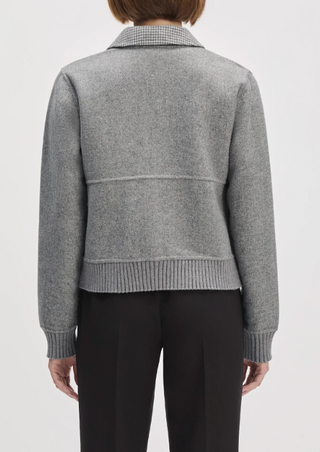 The City Bomber Grey Houndstooth Favorite Daughter