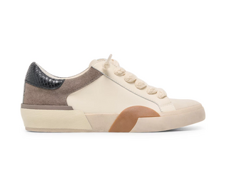 Zina White/ Grey Leather Dolce Vita