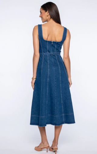 Alice Dress Washed Denim Elizabeth James