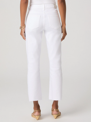 Mason Crop Boot w/ Braided Patch Pocket Crisp White Paige