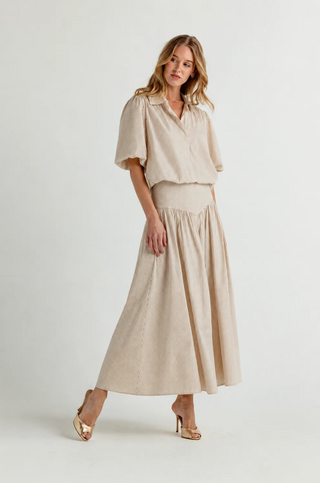 Rory Skirt Bridle Ticking Stripe Sundays