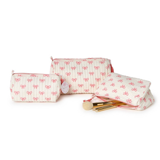 Medium Coquette Bow Cosmetic Pouch
