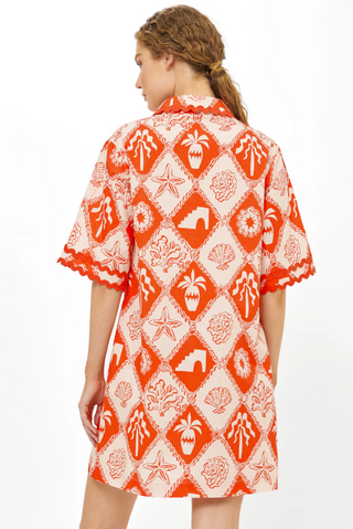 Collared Shirt Dress Mini Oliphant