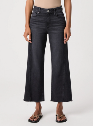 Anessa w/ Twisted Outseam Panel Ink Black Paige