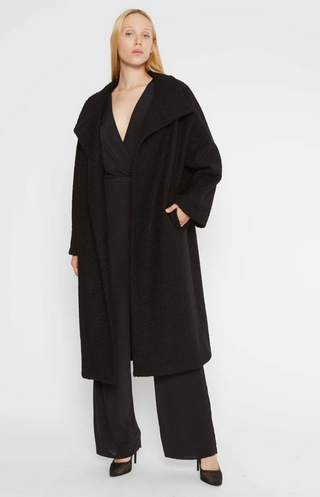 Boucle Overcoat Black Ripley Rader
