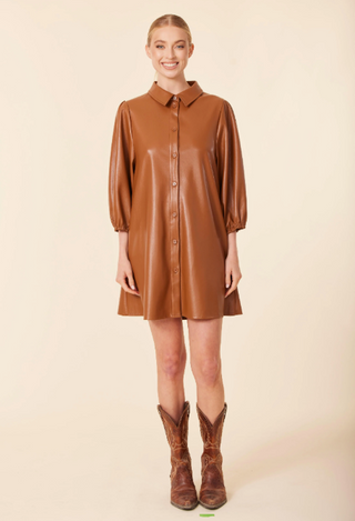 Saddle Vegan Leather Dress Dolce Cabo