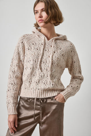 Long Sleeve Hoodie Sweater Gardenia Lilla P