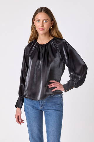 Elizabeth Blouse Black Crosby