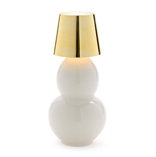 LED Touchable Gold Lampshade with Bottle Stopper