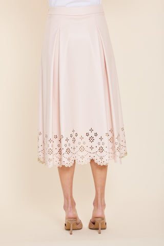 Light Pink Vegan Leather Skirt Dolce Cabo