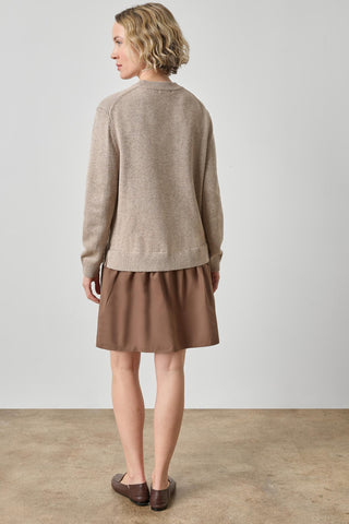 Short Combo Sweater Dress Birch Lilla P