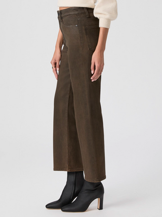 Stevie Ankle Dark Brown Distressed Coating