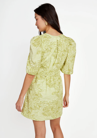 Florence Dress Green Palm Abbey Glass
