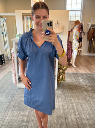 Tabitha Dress French Blue Sofia