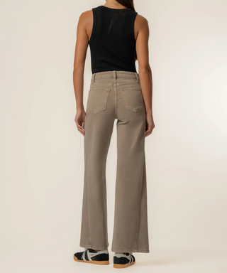 Meg Wide Leg Side Panel Milk Tea Kut