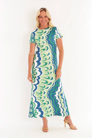 Malabar Dress Marble Limeade CK Bradley