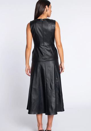 Claire Dress Black Metallic Denim Elizabeth James