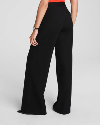 Ponte Wide Leg Pant Spanxsupersmooth Perfectfit Black