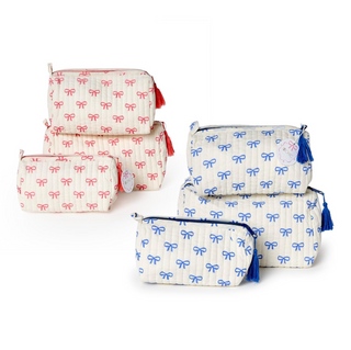 Medium Coquette Bow Cosmetic Pouch