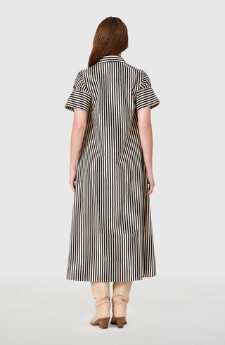 Gibbons Dress Ganache Pinstripe Livro