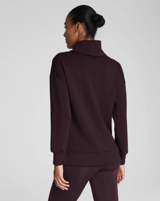 Spanx Airessentials Turtleneck Tunic Truffle Brown